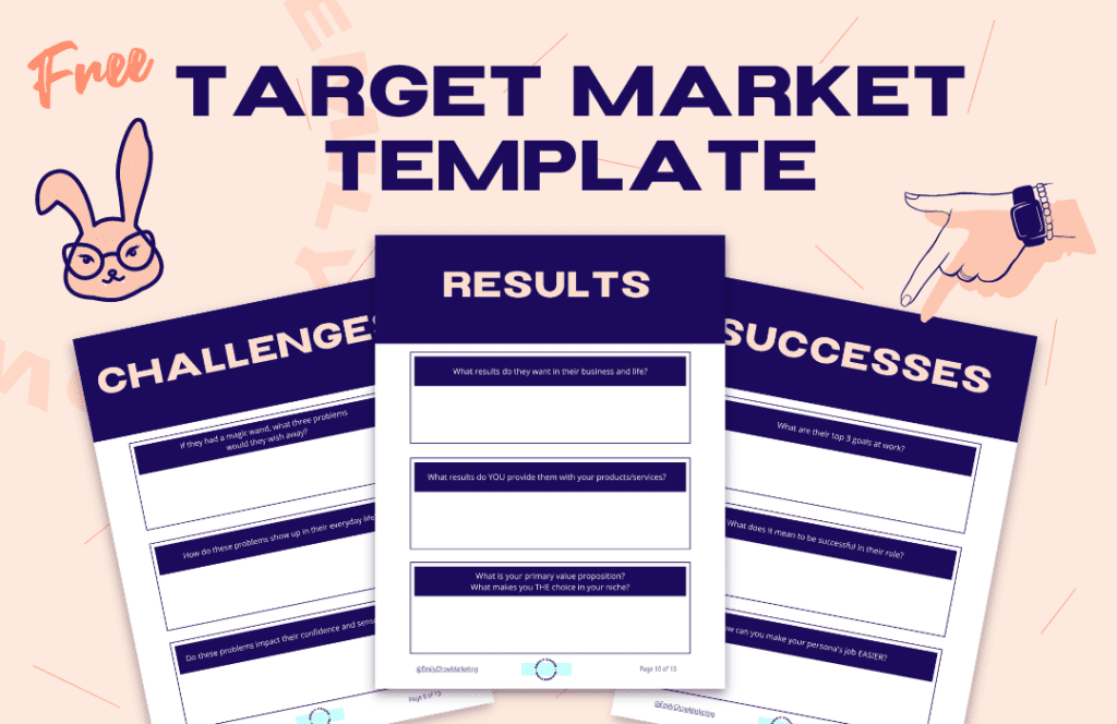 Free Target Market Template Emily Chow Marketing