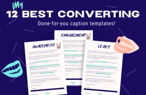 Free Caption Templates by Emily Chow Marketing.