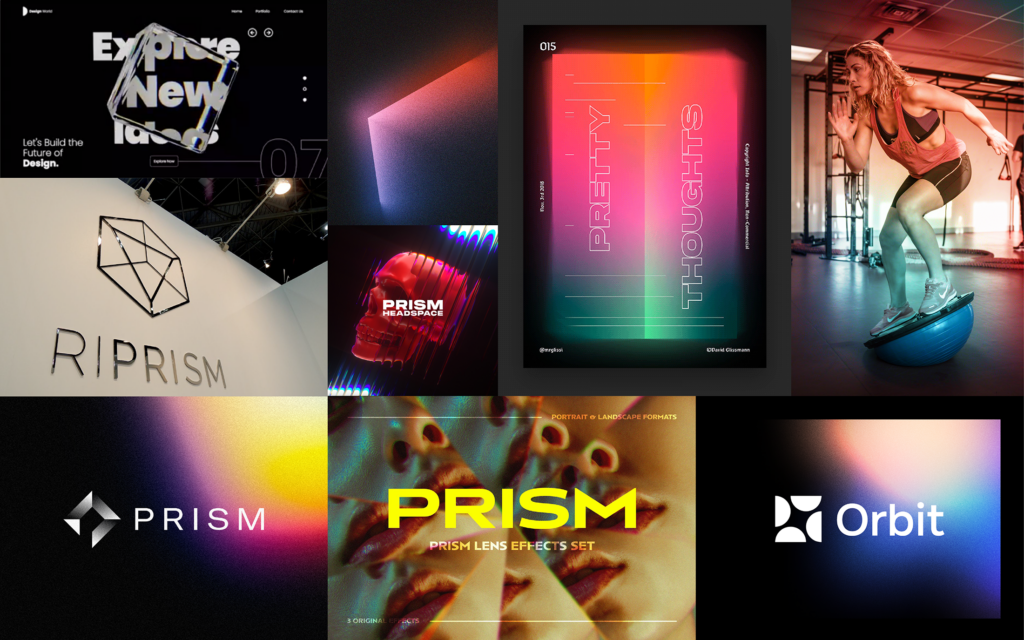 Graphics and images chosen for inspiration of Prizm Physio's branding by Emily Chow Marketing