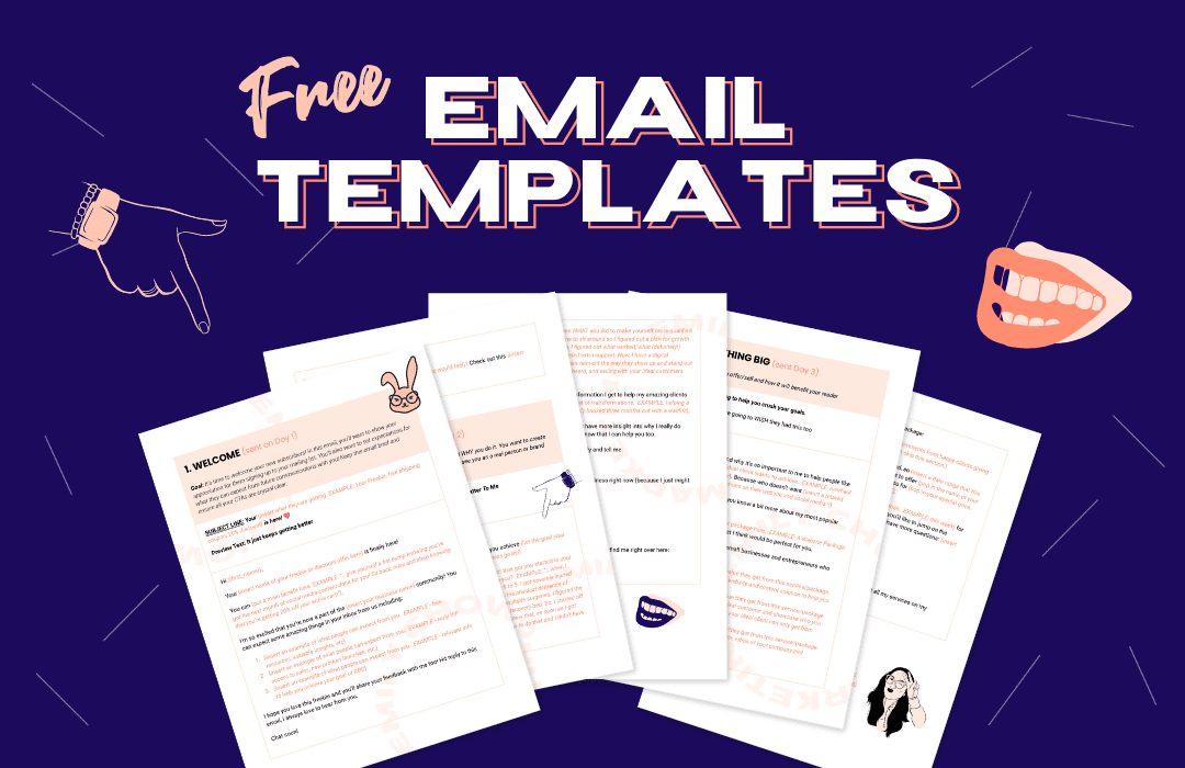 Free Email Templates Downloadable | Emily Chow Marketing